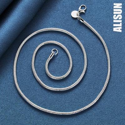 925 Sterling Silver 3mm hadí řetízkový náhrdelník Módní svatební šperky