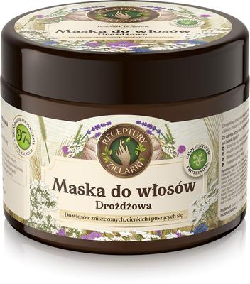 Receptury Zielarki Domowe Tradycje Maska Drożdżowa Do Włosów Zniszczonych,Cienkich I Puszących Się 300Ml