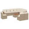 VidaXL Garden Lounge Set with Cushions 11 Pcs, Patio Sofas, Patio Furniture Set, Outdoor Furniture, Beige 3227759
