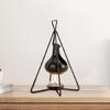 Fashionable Essential Oil Warmer with Iron Frame Scented Candle Holder for Bedrooms and Living Room