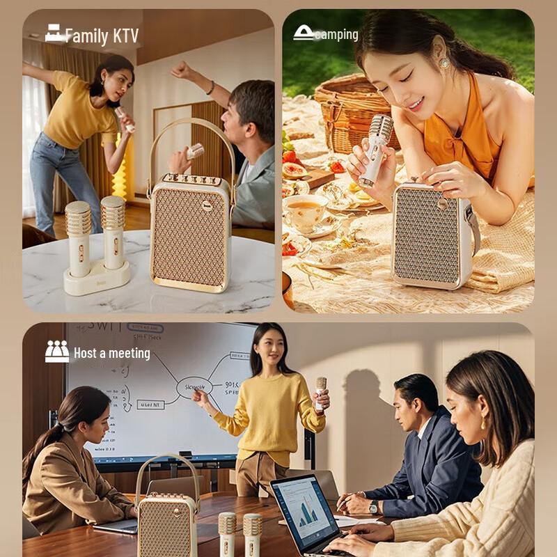 Divoom SongBird-HQ2 Draagbare KTV Bluetooth Luidspreker Set CN stekker (adapter meegeleverd) (CN-versie)