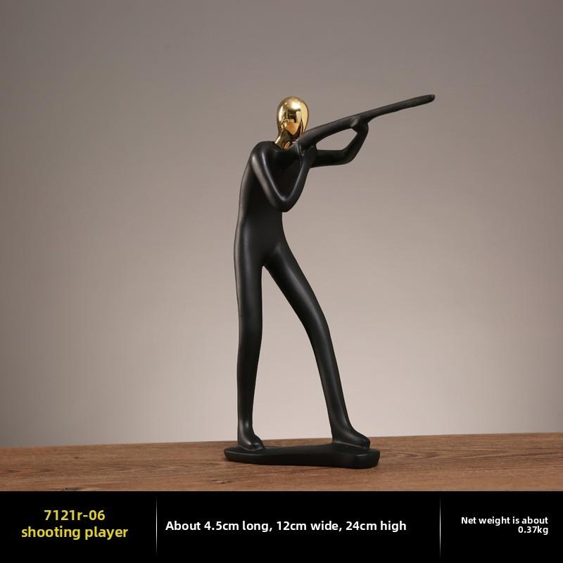 Sports Athlete Resin Sculpture For Living Room Desk Gift For Friends Family Colleagues