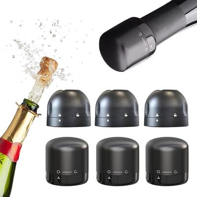 2 Stück Wiederverwendbare Champagner- und Weinflaschenverschlüsse Silikon Versiegelter Flaschenverschluss Vakuum Erhalten Frische Weinverschluss Barwerkzeuge