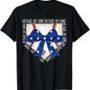 No Place Like Home Coquette Bow Game Day Softball Baseball T Shirt