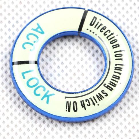 BGM1 Car Ignition Key Ring Cover Decorative Trim Luminous Stickers For Peugeot 208 301 307 308 2008 3008 5008 Accessories Car-styling