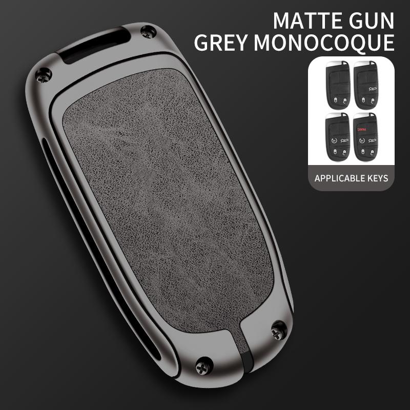 Leather Car Metal Key Case Cover for JEEP Grand Cherokee WK2 Renegade Compass Cherokee Traitor Compass Keychain Accessories