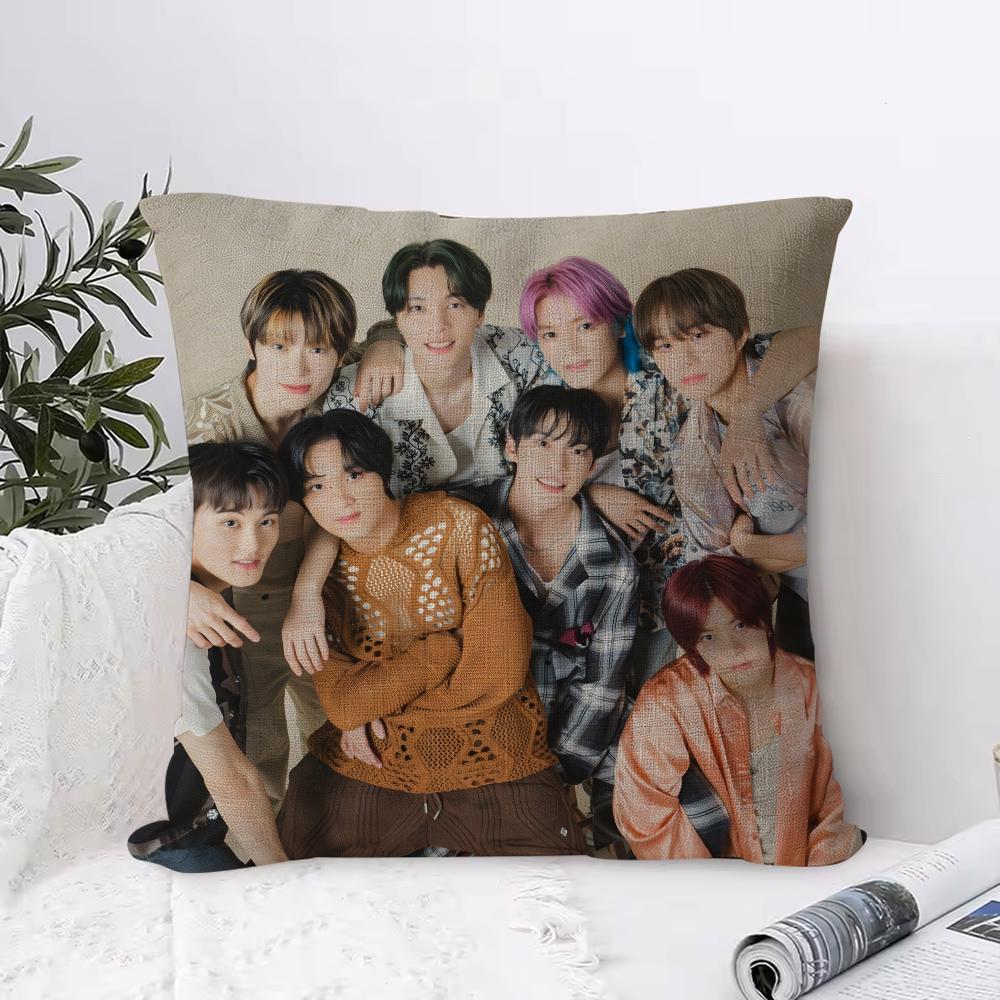 Nct 127 Cushion Cover Breathable Linen Pillow Cover Skin-Friendly Home Decor Pillowcase With Hidden Zipper