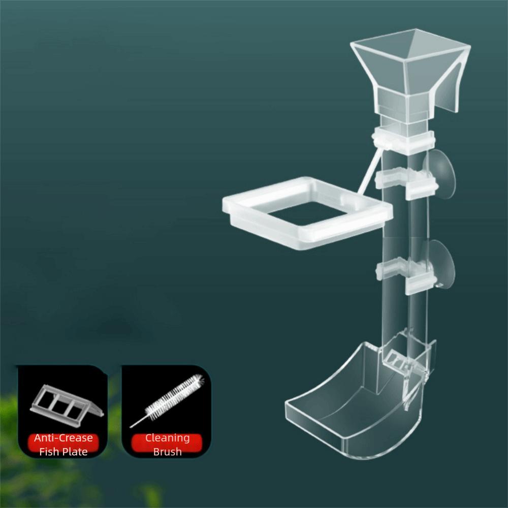 

Акриловая кормушка для креветок, настенный бассейн для кормления рыб, для креветок, рыб, улиток S прозрачный