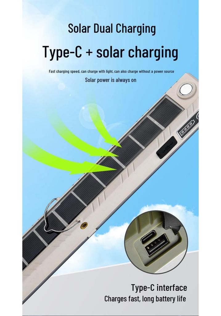 Rechargeable LED Camping and Emergency Light with Long Battery Life - Portable and Convenient for Outdoor Use