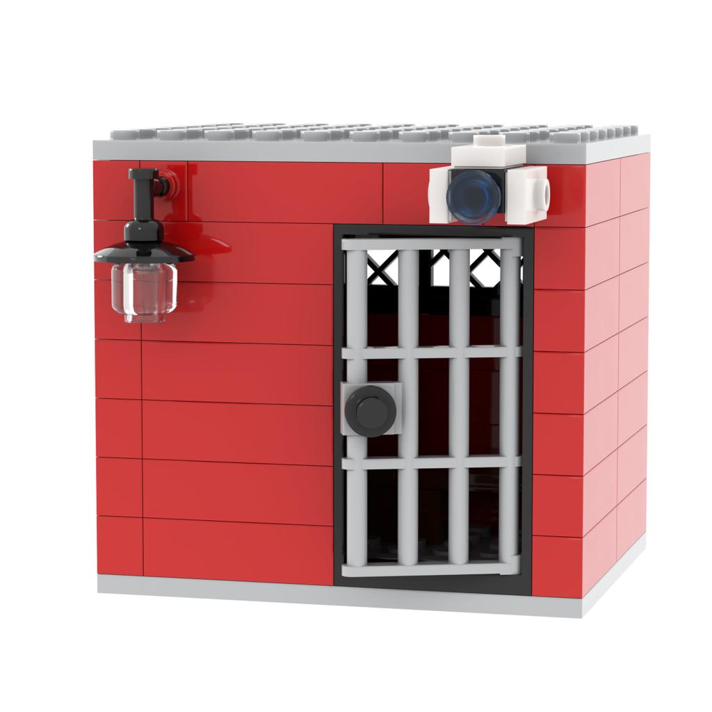 Jail Prison Cell Police Thief Building Blocks Toy Collection Kids Assembly Classic Brick Souvenir Decoration
