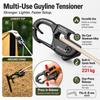 Aluminum Alloy Tent Rope Tensioner Stainless Steel Tarp Tightener  Outdoor Tool