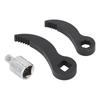 1/2in Square Serrated Adapter Pry Bar CR  Steel Crown Adapter Head Tool  Tight Spaces