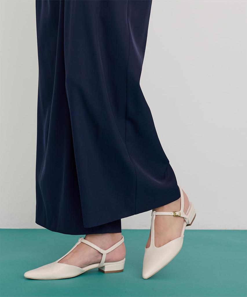 Yours Pointed Toe Mary Jane Mules BFXU1822 Women's LL Ivory