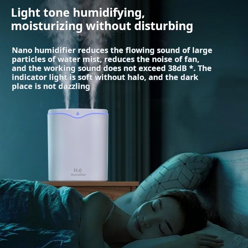 2200ML New USB Double Spray Air Humidifier Essential Oil Diffuser Ultrasonic Air Diffuser Household Aroma Diffuser Humidifier