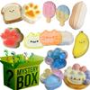 Mochi Toys Giocattolo Fidget Misterioso, Zampa di Gatto Kawaii, Cibo Similato, Giocattolo Antistress Piede Morbido, Giocattolo da Spremere, Morbido, Antistress
