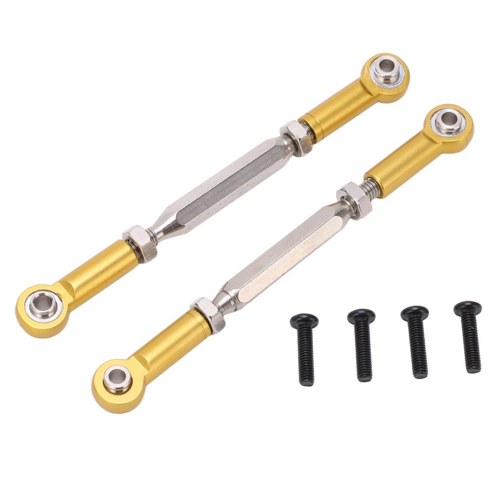 2Pcs Steering Rear Suspension Arm Tie Rod Steering Shaft Tie Rod for JLB 1 10 Racing Truck Or