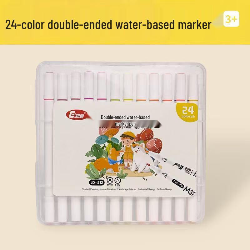 Washable Double-Ended Watercolor Marker for Kids & Students