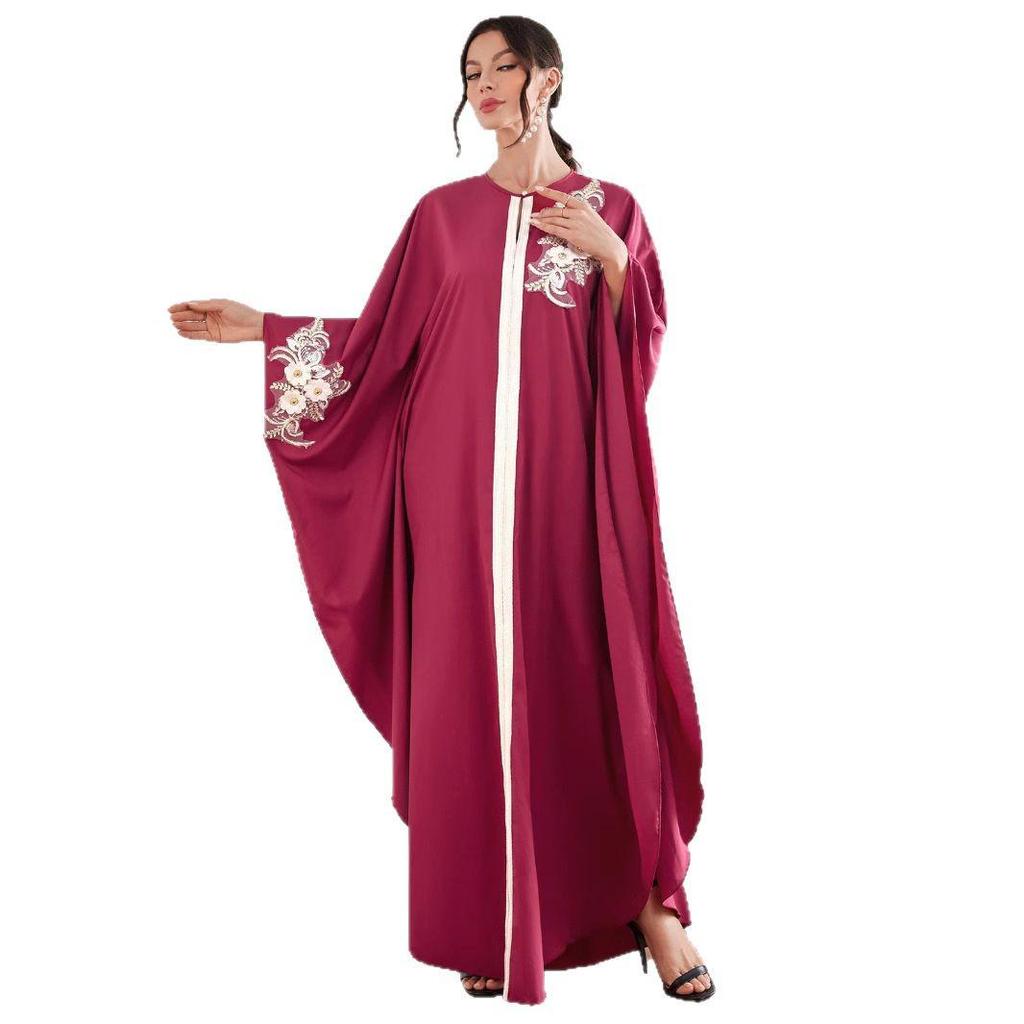 2025 Elegant Spring/Summer Long Robe Dress for Middle Eastern Muslim Women