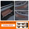 For Geely Monjaro Xingyue L -2025 Car Door Slot Organizer Box Leather Glove Box Storage Groove Pad Interior Accessories