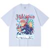230 Gsm 100% Cotton Jujutsu Kaisen V50 Yuji Print Unisex Heavy Cotton T Shirt