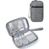 Portable Fabric Travel Cable Bag Zipper Waterproof Digital Storage Pouch Data Cable Storage Bag Mobile Phone
