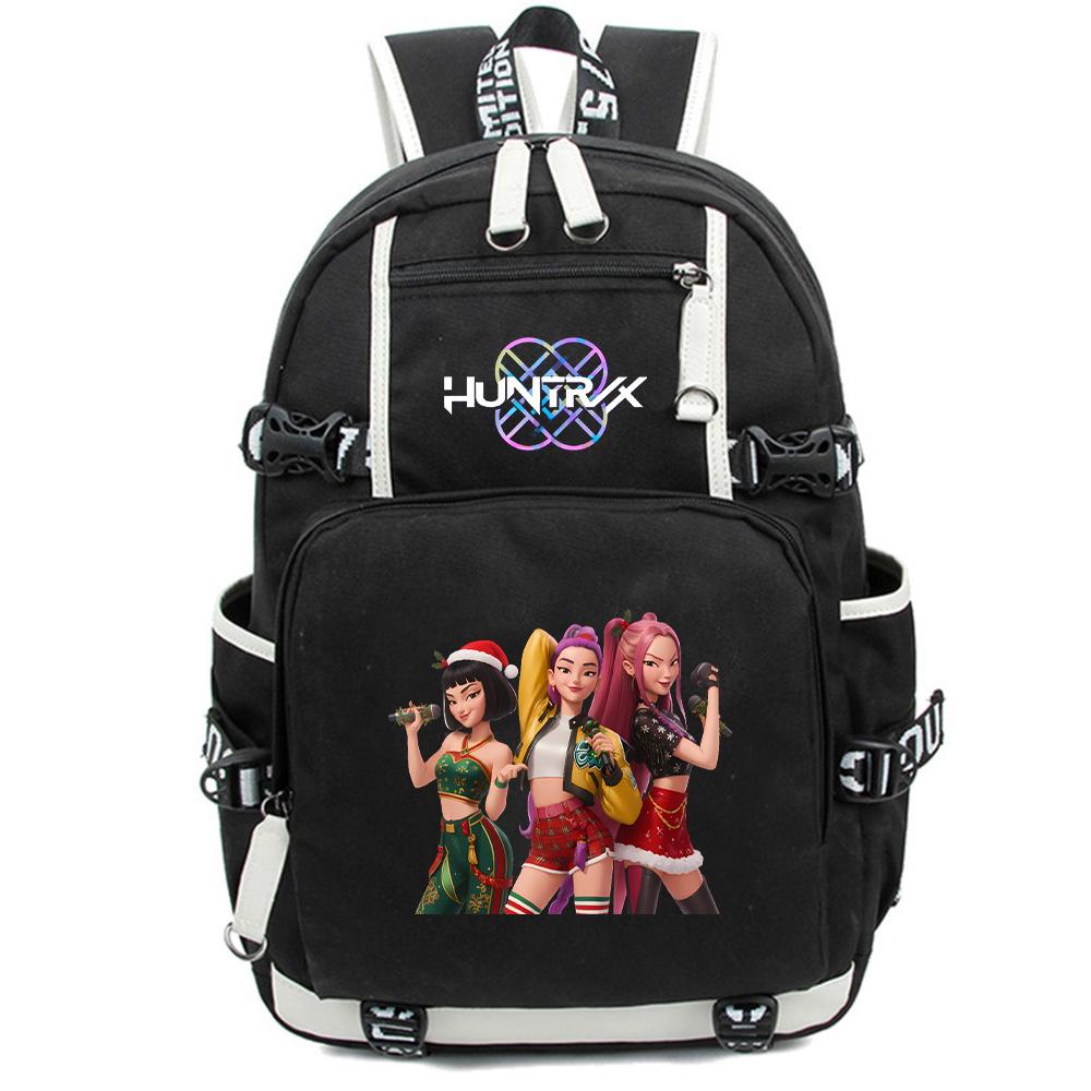 Anime Cartoon K-Pop Demon Hunters Backpack Large Capacity Bookbag Laptop Unisex Student Boy Girl School Bag Large Capacity Travel Outdoor Bag Gift