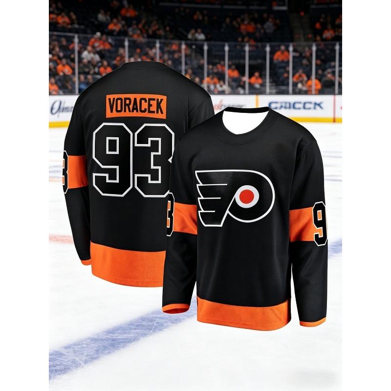 Nieuwe Stijl Mannen American Hockey Trainingspak 3D Geprint Borduurwerk Ademend, Vochtregulerend T-shirt met Lange Mouwen Kinderen