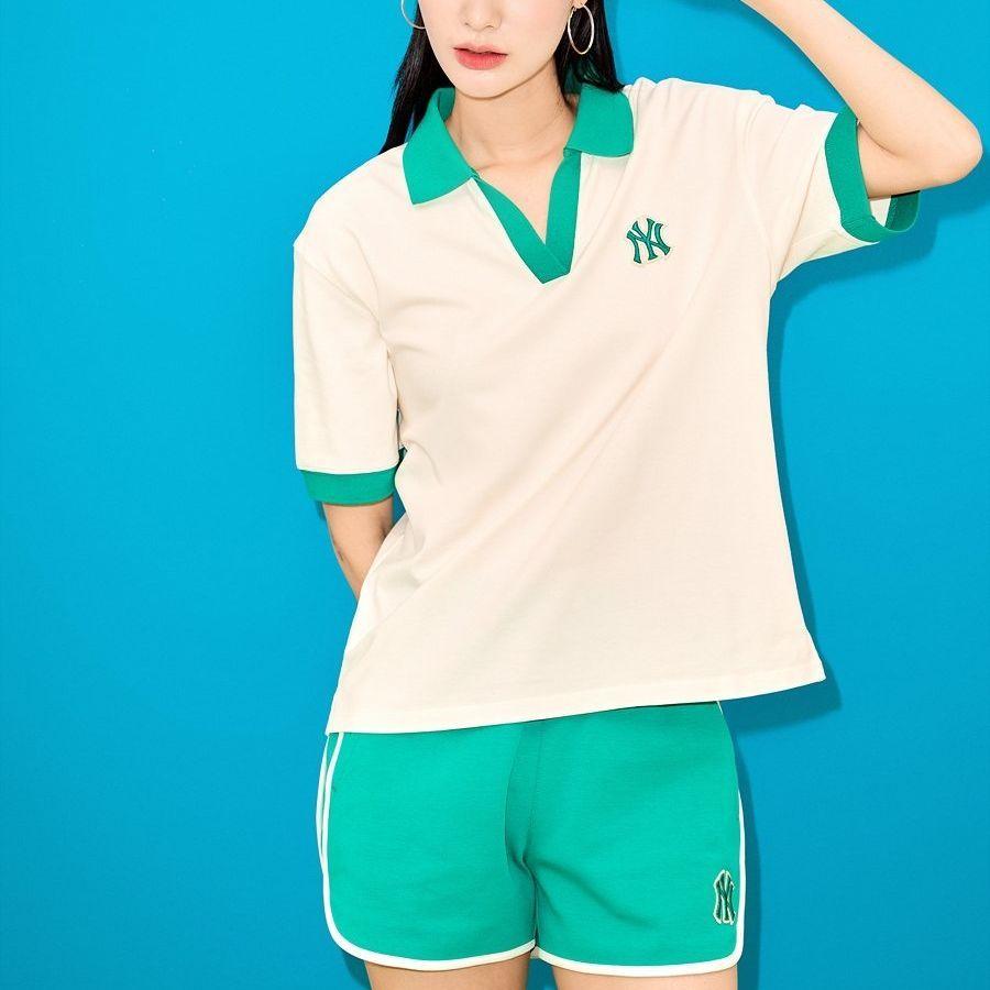 New MLB New York Yankees Polo Shirts Women's White 3FPQB0233-50CRS