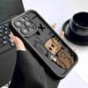 Milk Tea Black Groove iPhone 14/15/16/17 Pro Max Protective Case