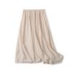 Elastic Waist Skirt Summer New Versatile Slimming A Word Foreign Trade Original Garment Mid-Length Women's Skirt N/11-4
