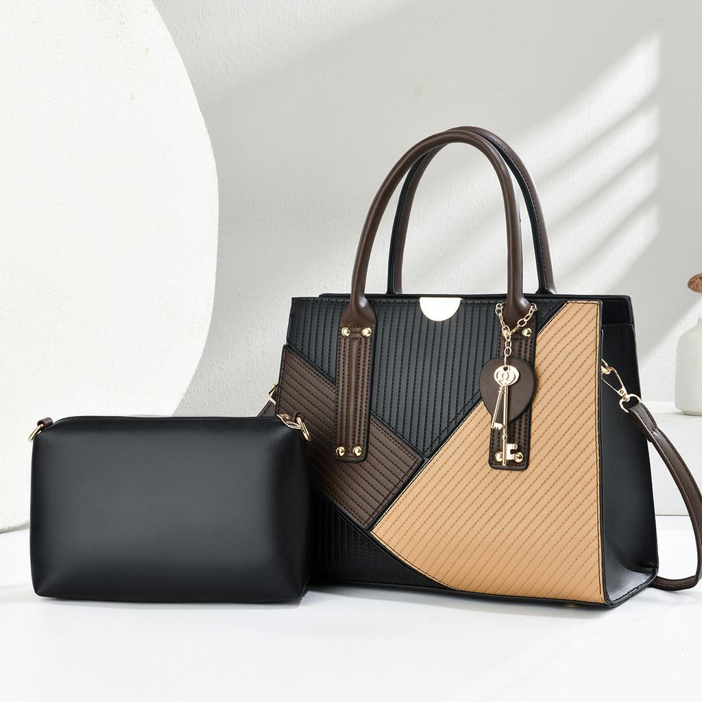 Pu Handbag With Metal Accents For Daily Office And Casual Wear