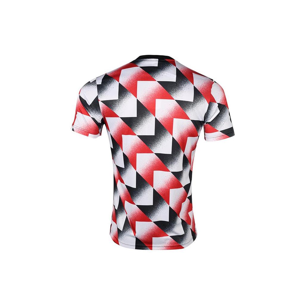 adidas Manchester United Soccer Jerseys Men's White Red Black Moderate Straight Fit H56682