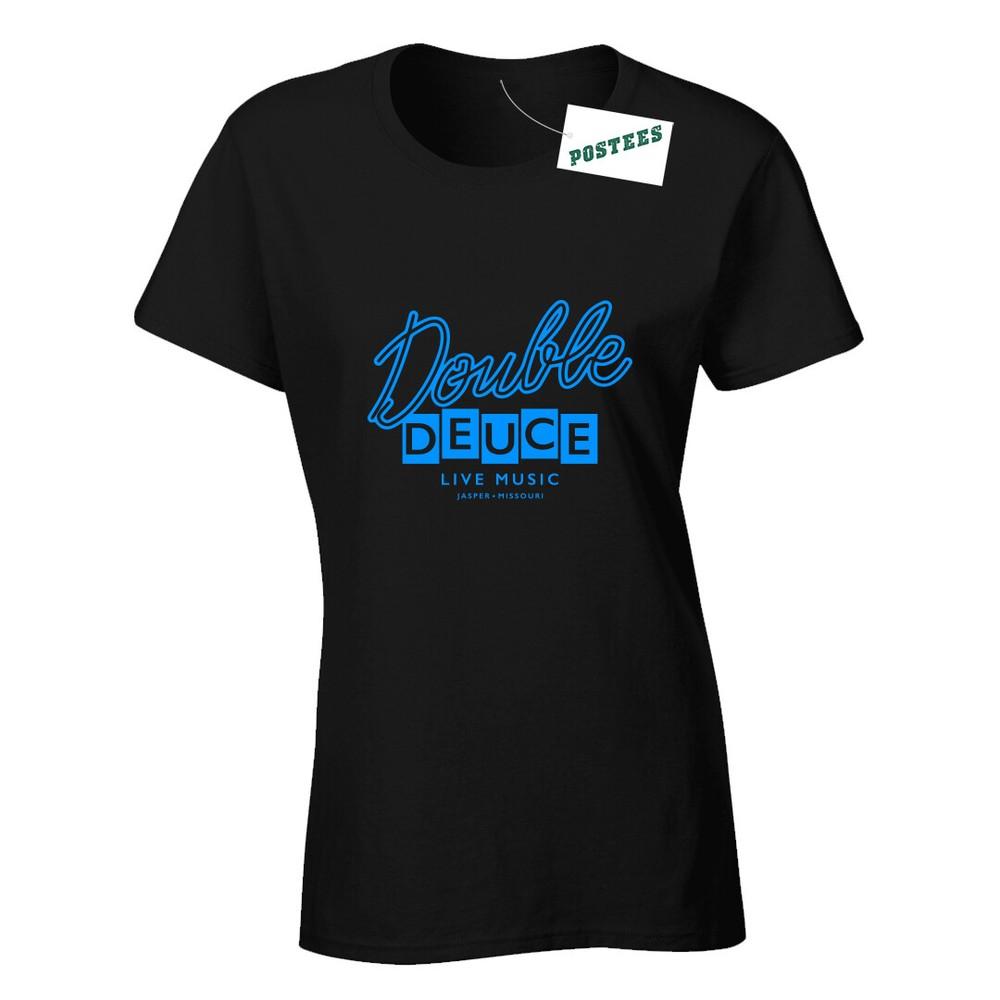

Double Deuce Inspired By Road House Ladies Fitted DTG T-Shirt XL