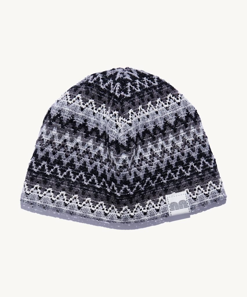 NOT NEW Summer Nn Label Pattern Beanie Black