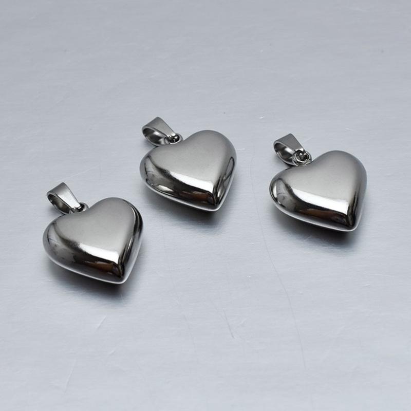 Metal Love Heart Pendants DIY Necklace Bracelet Earrings Setting Pendant for Jewelry Making Findings Vanlentines Gift