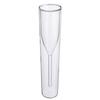 2pcs 100ml Glass Champagne Flute Double Wall Cocktails Cup for Wedding Party Bar