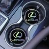 WQB1 2Pcs Car Water Cup Mat Auto Interior Storage Pad Accessories For Lexus F SPORT ES RX NX LS UX LM LX GX LC RZ IS CT GS RC HS LBX