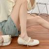 2025 spring and summer new Mary Jane single shoes women's wear high-end pearl word with thick heel shoes women's shoes versatile