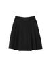 Miu-Style High-Waisted Pleated A-Line Mid-Length Wool Blend Skirt - Women's Versatile Solid Color Slimming Design