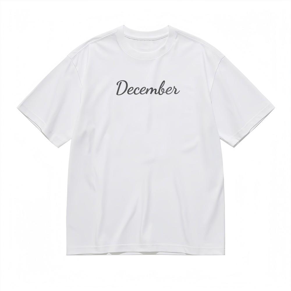 

Women s Soft Breathable All Season Classic T-Shirt December Graphic Cotton Tee S