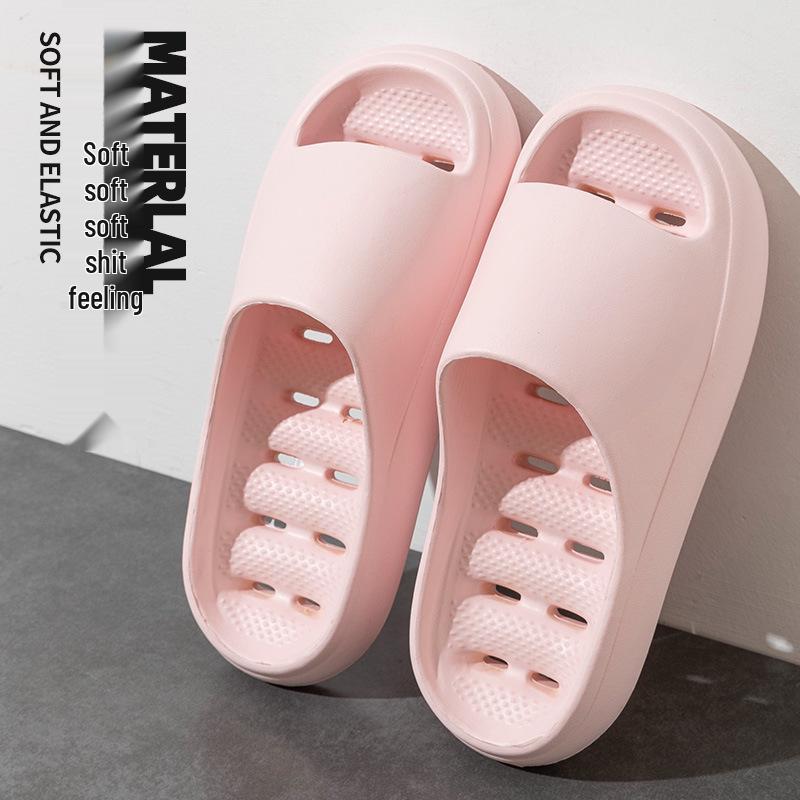 EVA Non-Slip Odor-Resistant Bath Slippers - Unisex, Hollow Design for Home, Hotel, or Bathroom.
