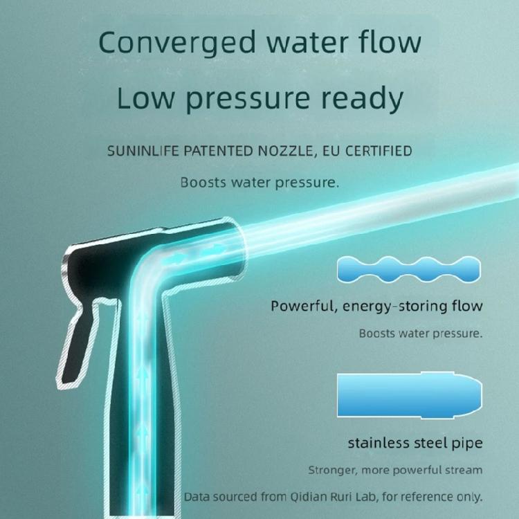 ABS Toilet Cleaning Nozzle Head with Front Water Outlet, Press Handle and Handheld Form for Daily Bathroom Use
