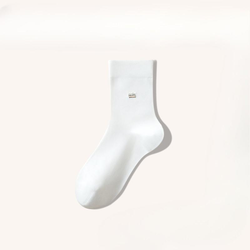 Men's Cotton Socks, Pure Cotton Mid-calf Socks, Thick and Warm Long Calf Socks for Autumn and Winter, All Cotton