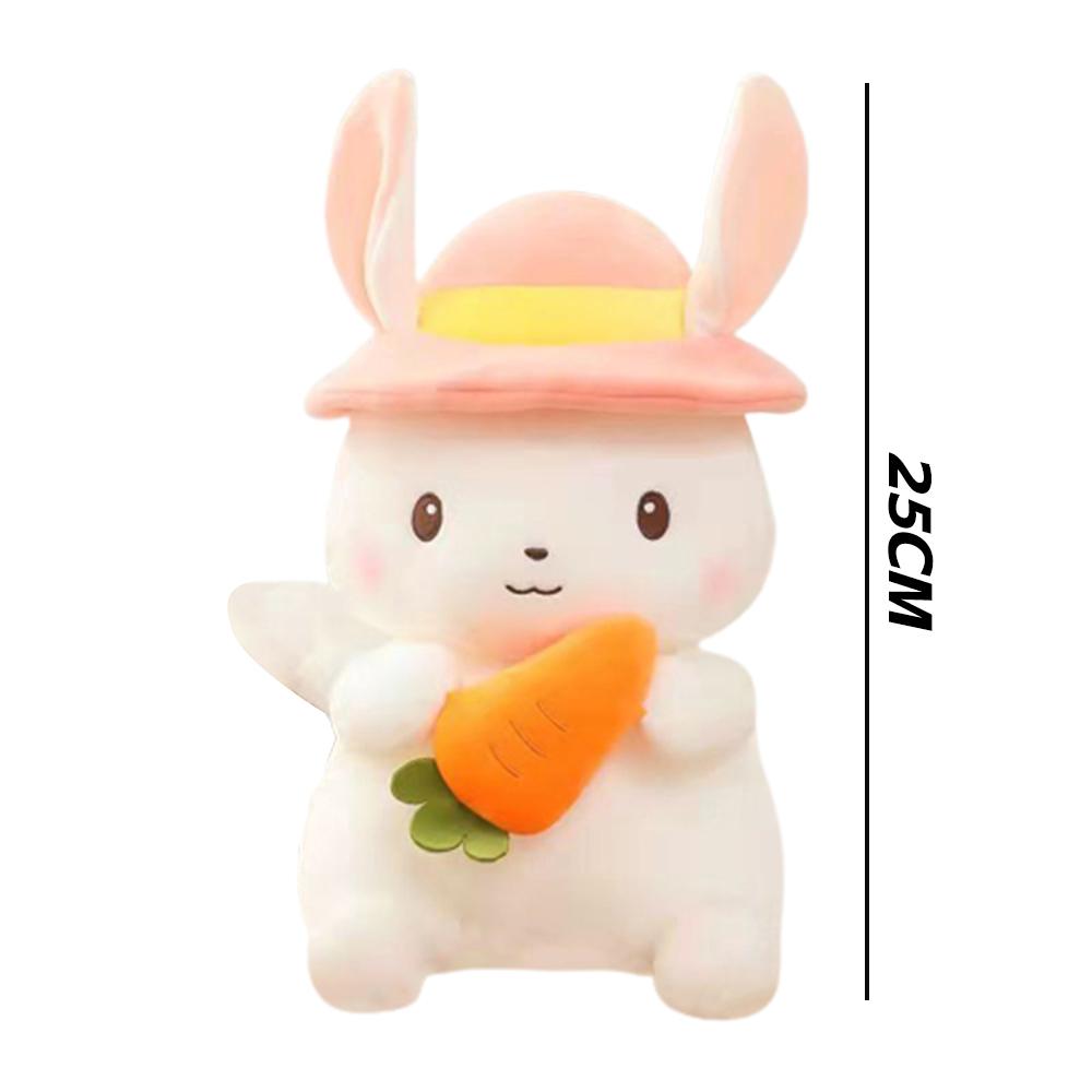 Cute Bunny Plushy With Q Version Cuddly Animal Toys Sleeping Pillow Toy