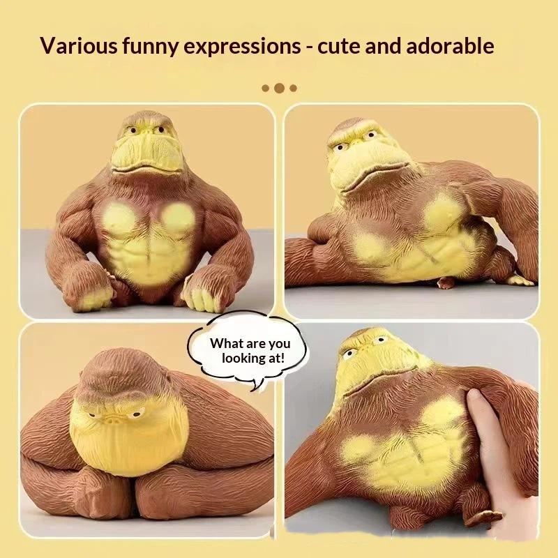 Stretchy Squishy Gorilla Fidget Toy Slow Rebound Perfect For Stress Relief Home Office Kids Adults Gift