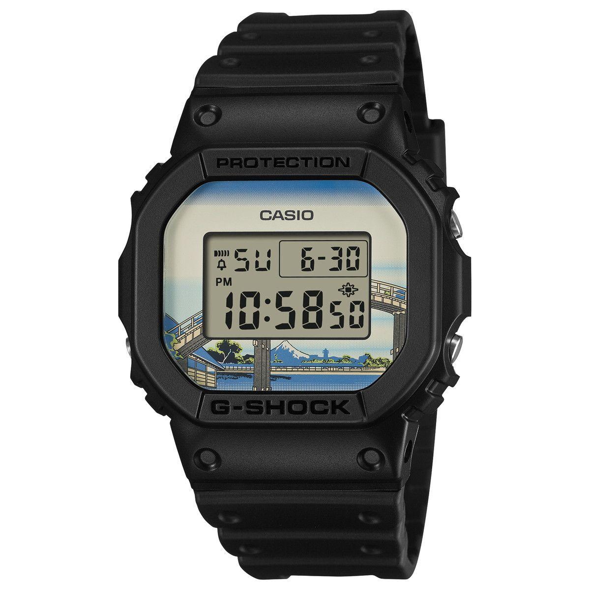 [New and unopened] G-SHOCKDW-5600KHFM25-1JRThirty-six views of Mt. Fuji  Fukagawa Mannen Bridge Katsushika HokusaiMade in JapanDomestic genuine