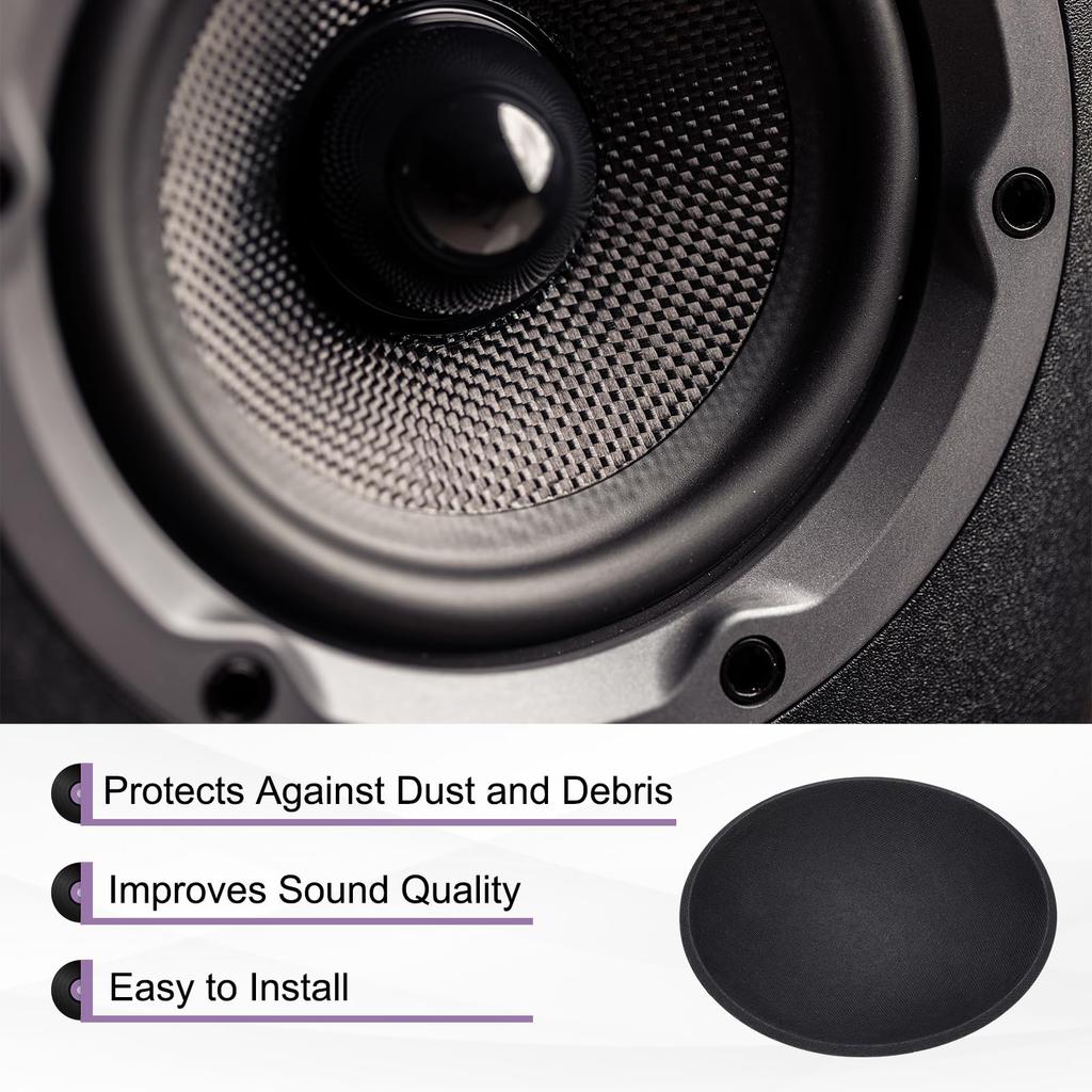 Uxcell Speaker Dust Outer Diameter Dome Paper Subwoofer Coil Speaker Decoration Accessories for Repair 8-Piece Caps, 64mm/2.52" Caps, Covers,