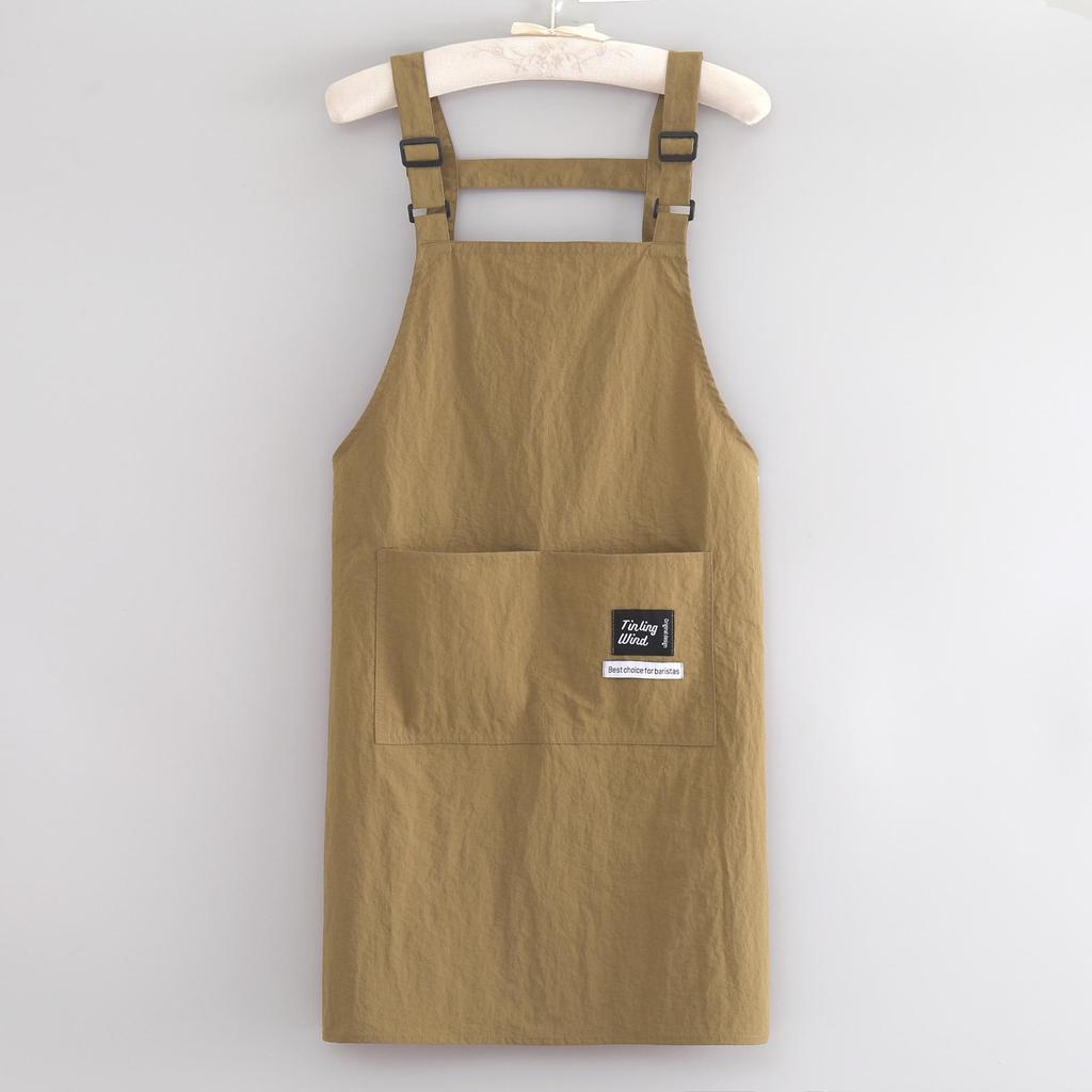 Waterproof Long Sleeve Kitchen Apron - Oil-Proof, Fashionable, Splash-Free Cooking Coveralls for Home & Catering