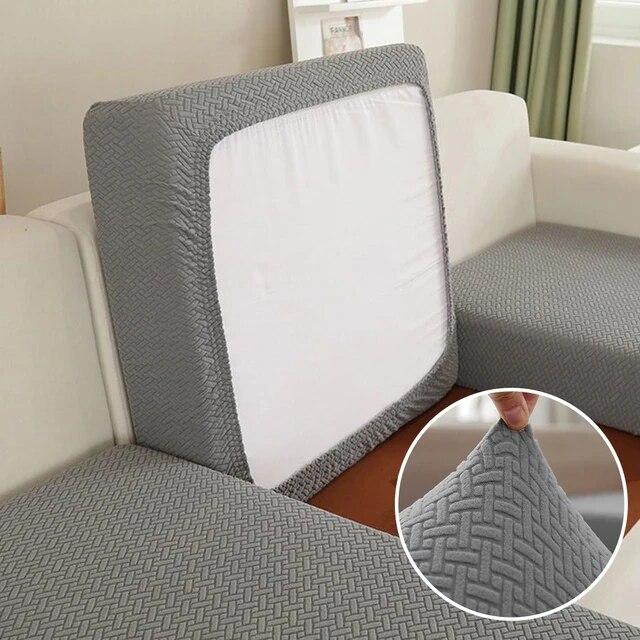 Jacquard Sofa Seat Cushion Cover for Living Room Pet Kids Furniture Protector T-shaped Sofa Cover Elasticity Armchair Seat Cover