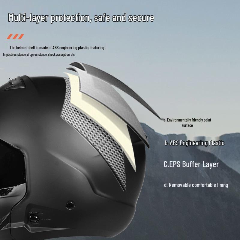 3C Certified Retro Full Face Electric Motorcycle Helmet for Men & Women - Four Seasons Half Helmet, Third Gen Scorpion Design